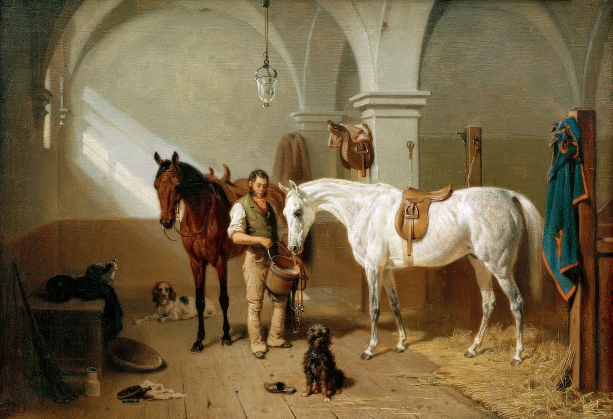 Ló istálló alkotó: Franz Adam
