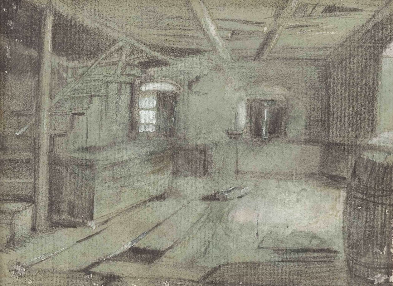 A parasztház belseje alkotó: Franz Defregger