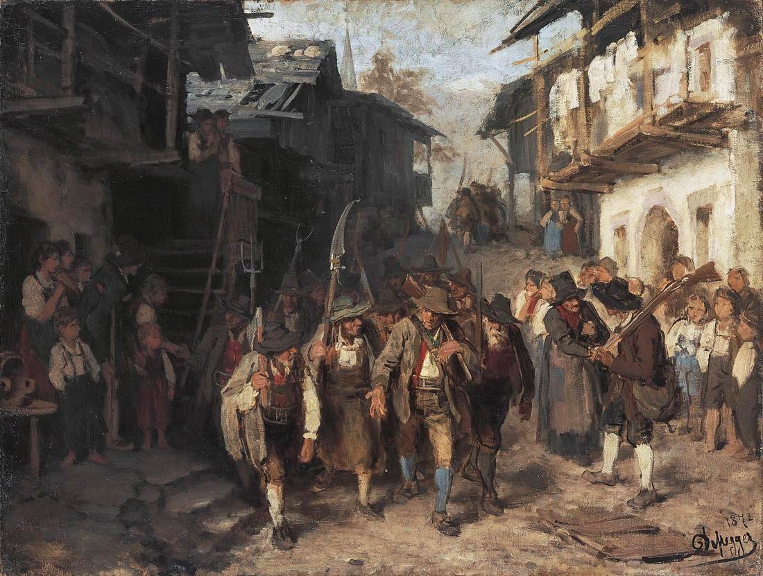 Angol: Az utolsó kontingens alkotó: Franz Defregger