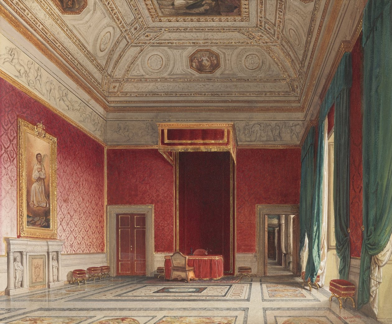 Thorvaldsen Hall, Róma alkotó: Franz Heinrich
