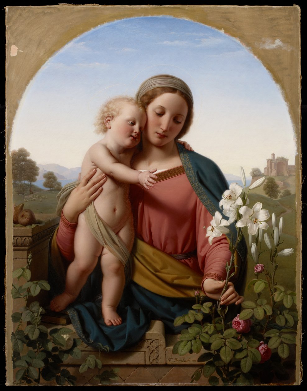 Madonna és gyermeke, 1855 alkotó: Franz Ittenbach