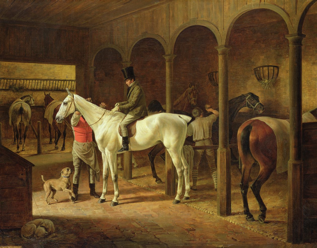 Egy istállóban alkotó: Franz Krüger