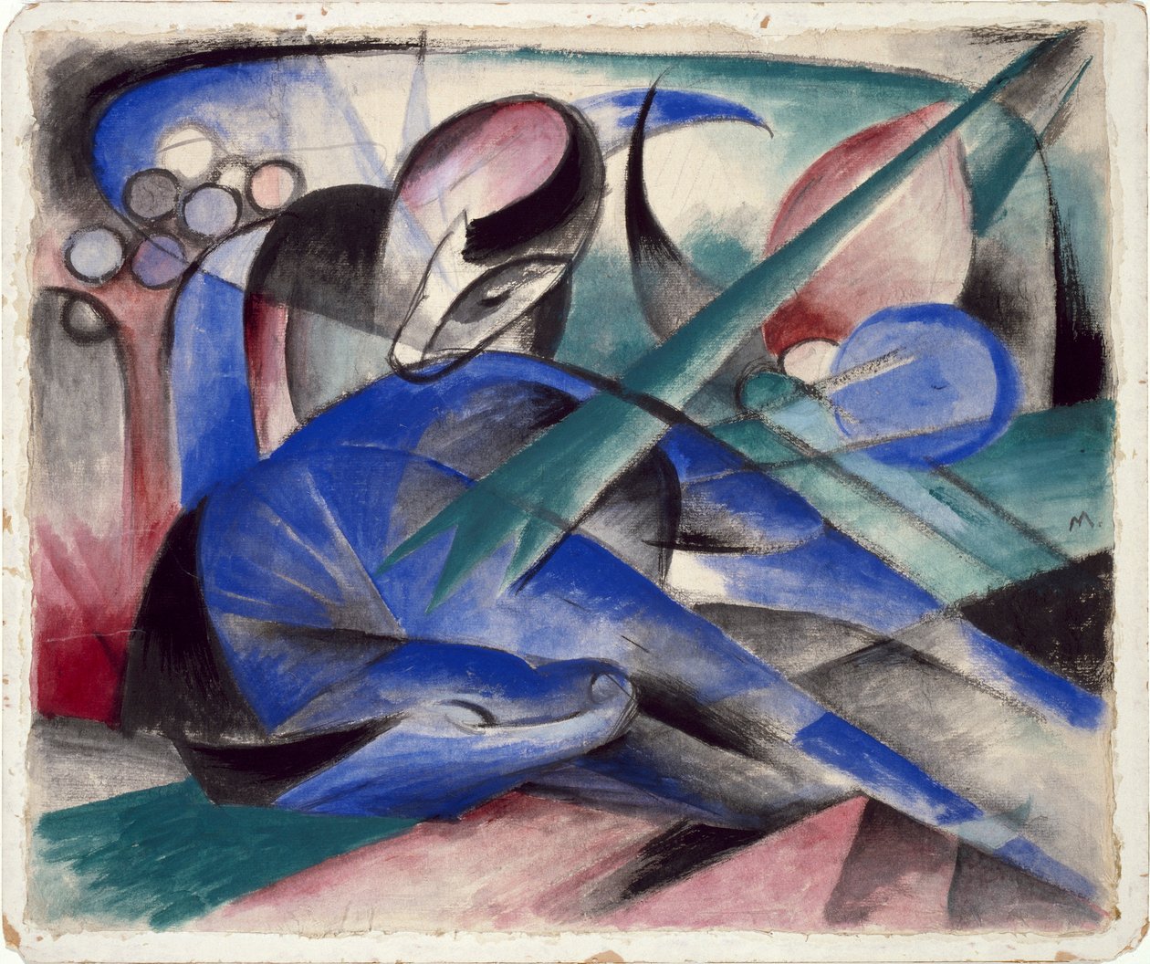 Álmodozó ló alkotó: Franz Marc