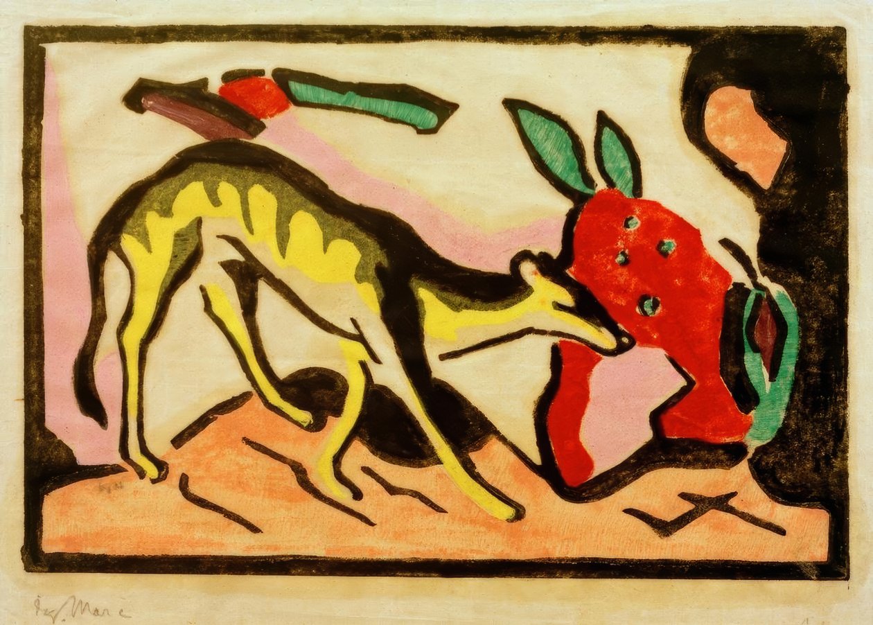 mesésebb alkotó: Franz Marc