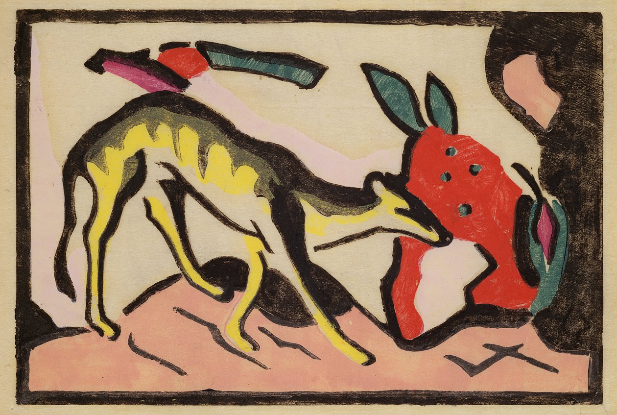 Lusta, 1912 alkotó: Franz Marc