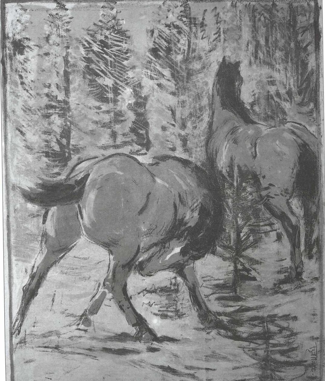 Lovak a zsúfoltságban alkotó: Franz Marc