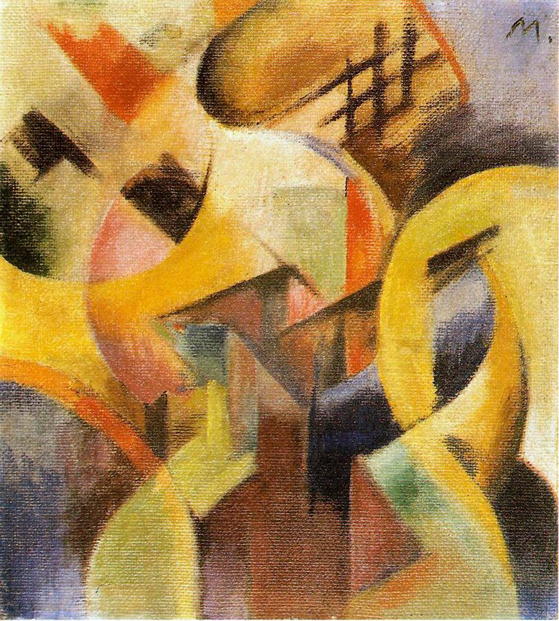 I. kis kompozíció, 1913 alkotó: Franz Marc
