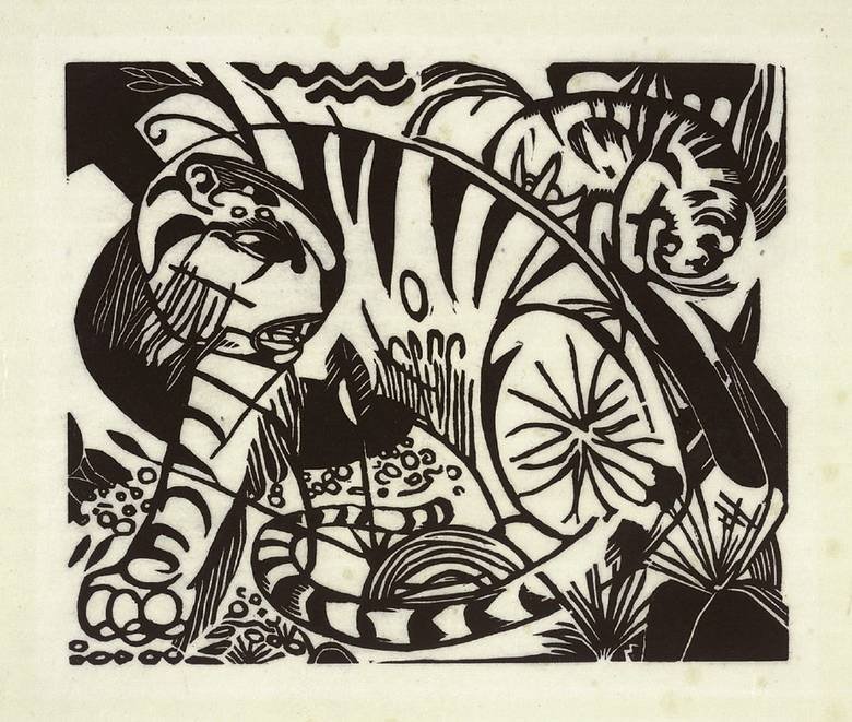Tigris alkotó: Franz Marc