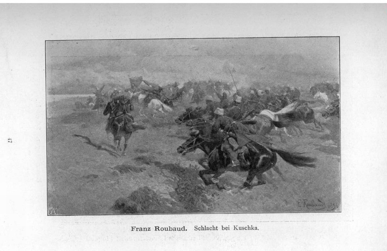 Kuschkai csata alkotó: Franz Roubaud