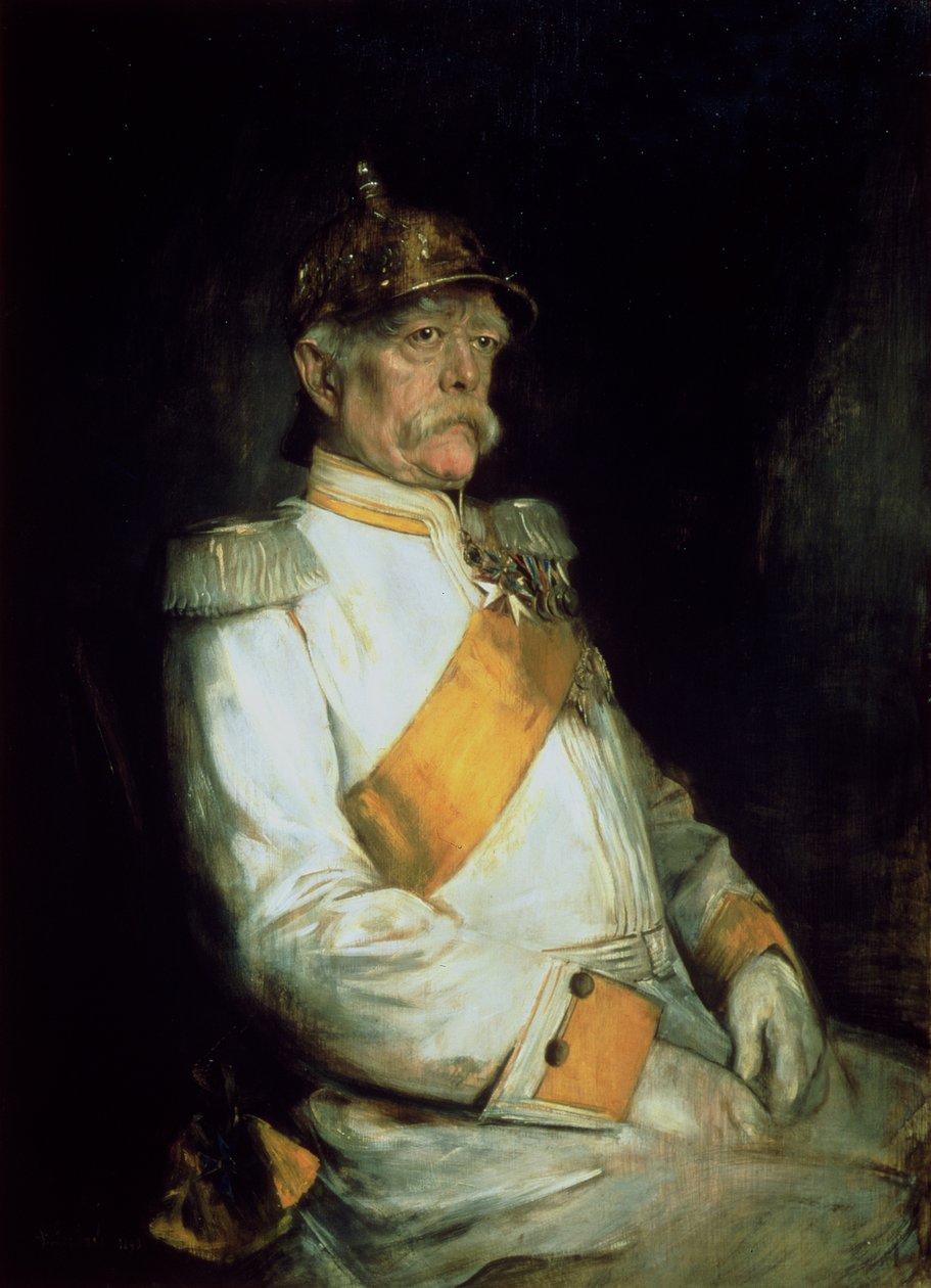Otto von Bismarck kancellár (1815-98) 1890 alkotó: Franz Seraph von Lenbach