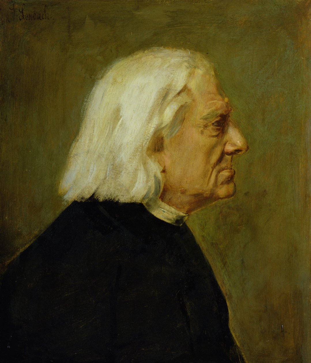 A zeneszerző Liszt Ferenc (1811-86), 1884 alkotó: Franz Seraph von Lenbach