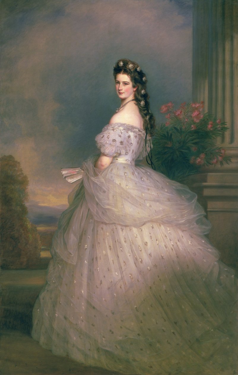 Bajor Erzsébet (1837-98), osztrák császárné, Ferenc József osztrák császár (1830-1916) felesége alkotó: Franz Xaver Winterhalter