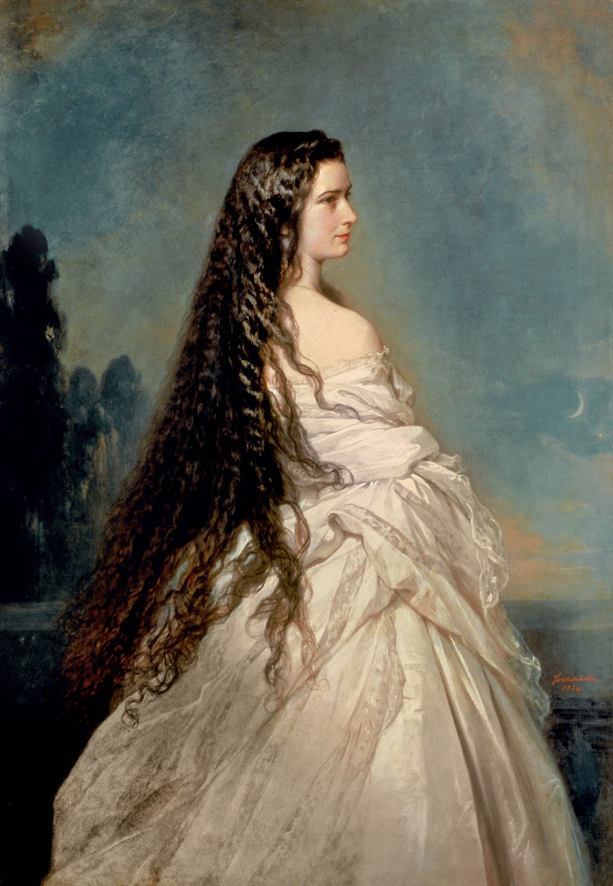Bajor Erzsébet (1837-98), I. Ferenc József osztrák császár (1830-1916) felesége alkotó: Franz Xaver Winterhalter