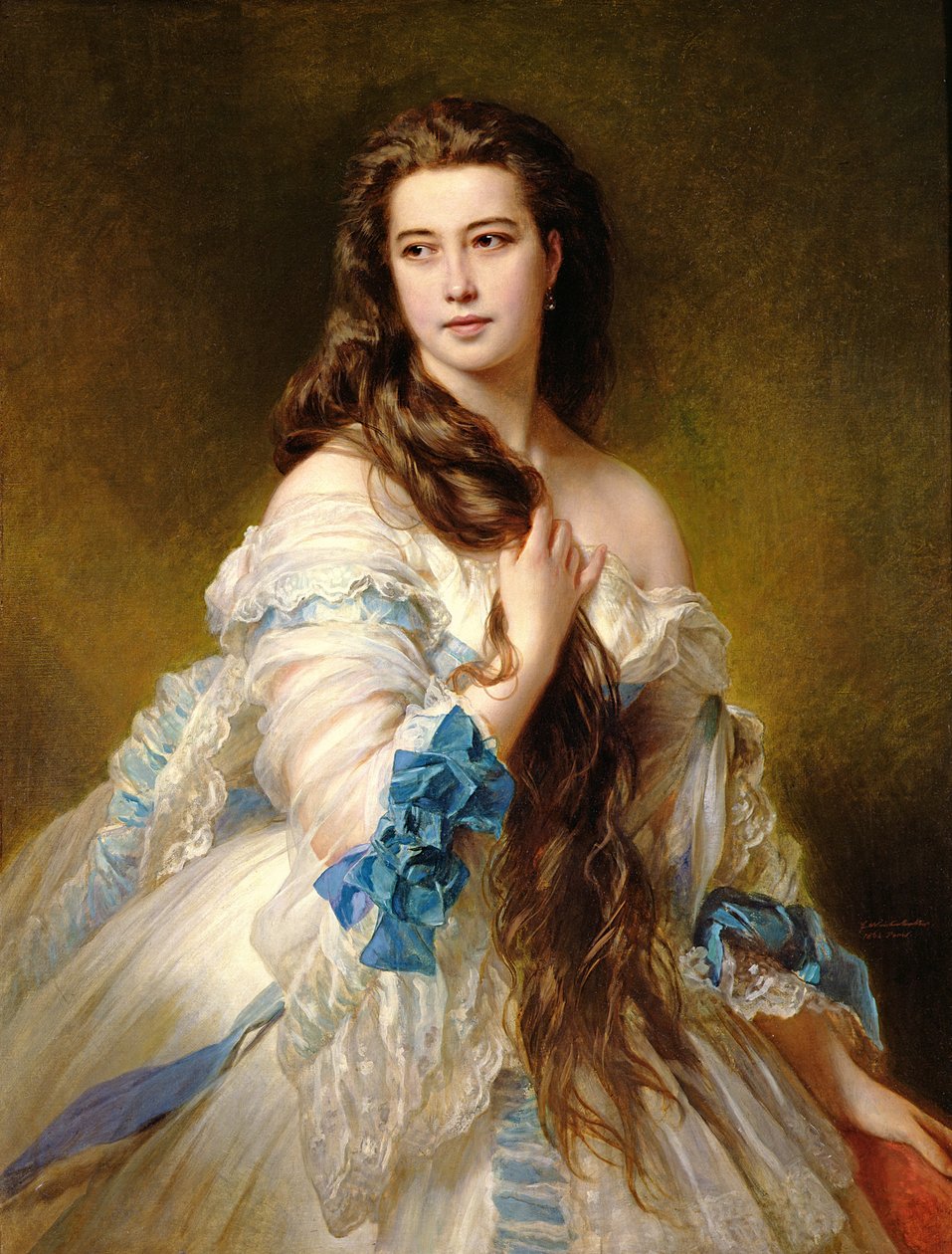 Madame Rimszkij-Korszakov (1833-78) portréja, nee Varvara Dmitrievna Mergassov, 1864 alkotó: Franz Xaver Winterhalter