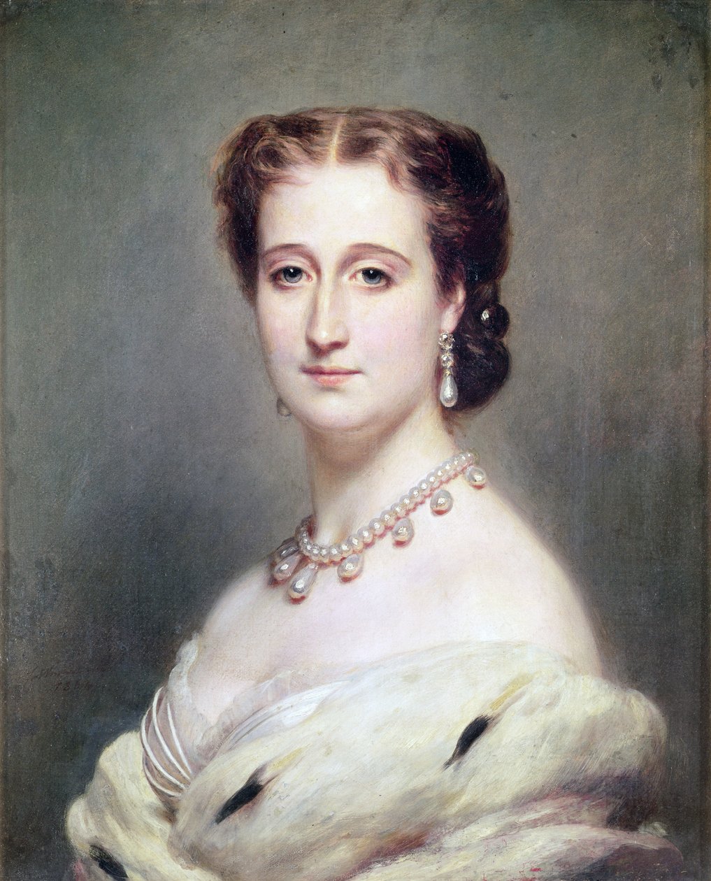 Eugenie császárné portréja (1826-1920) alkotó: Franz Xaver Winterhalter
