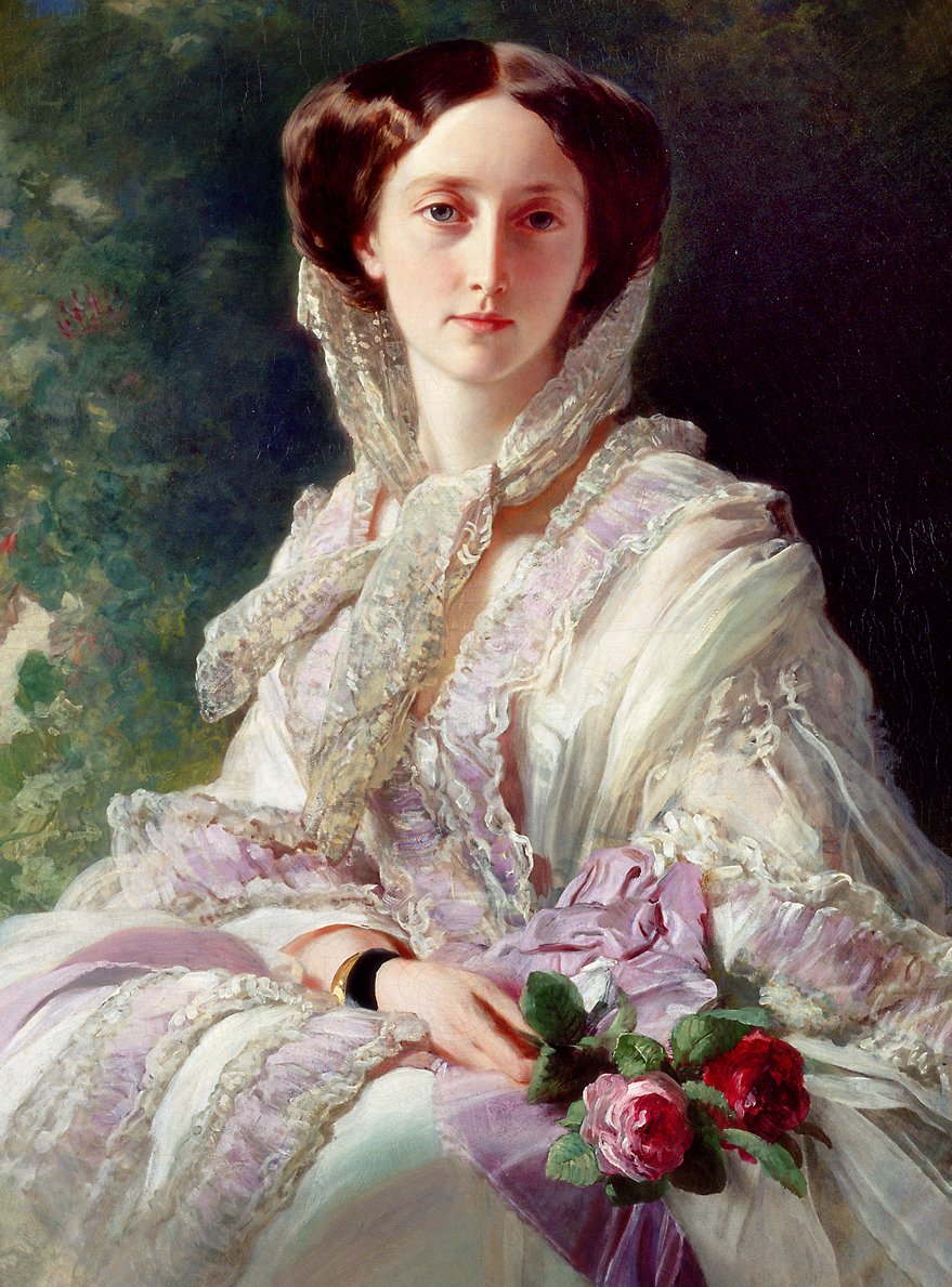 Olga württembergi koronahercegnő portréja alkotó: Franz Xaver Winterhalter