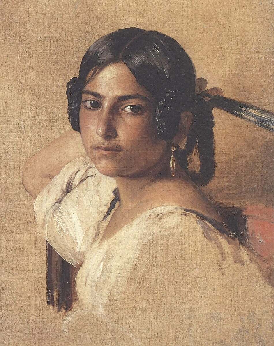 Olasz lány tanulmánya alkotó: Franz Xaver Winterhalter