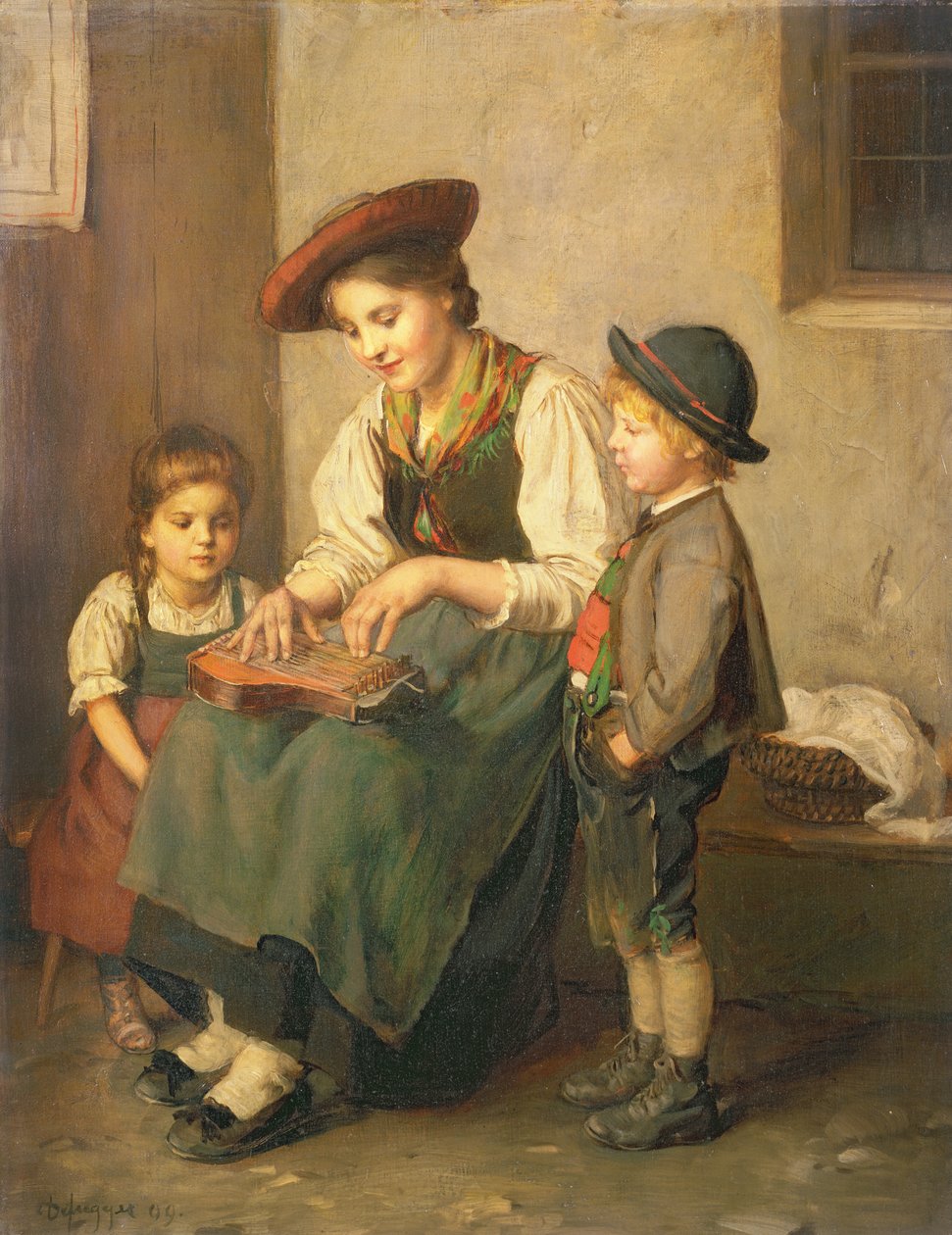 A citerajátékos alkotó: Franz Defregger
