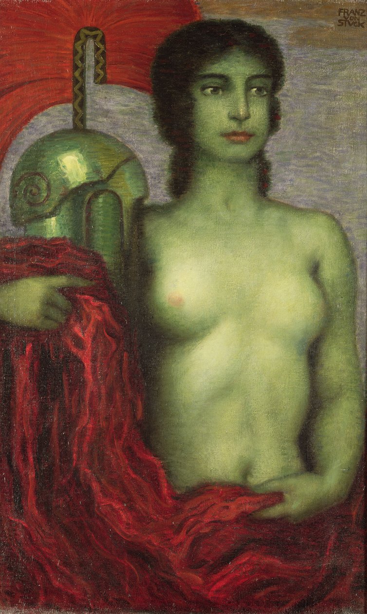 Athéné, 1923 körül alkotó: Franz von Stuck