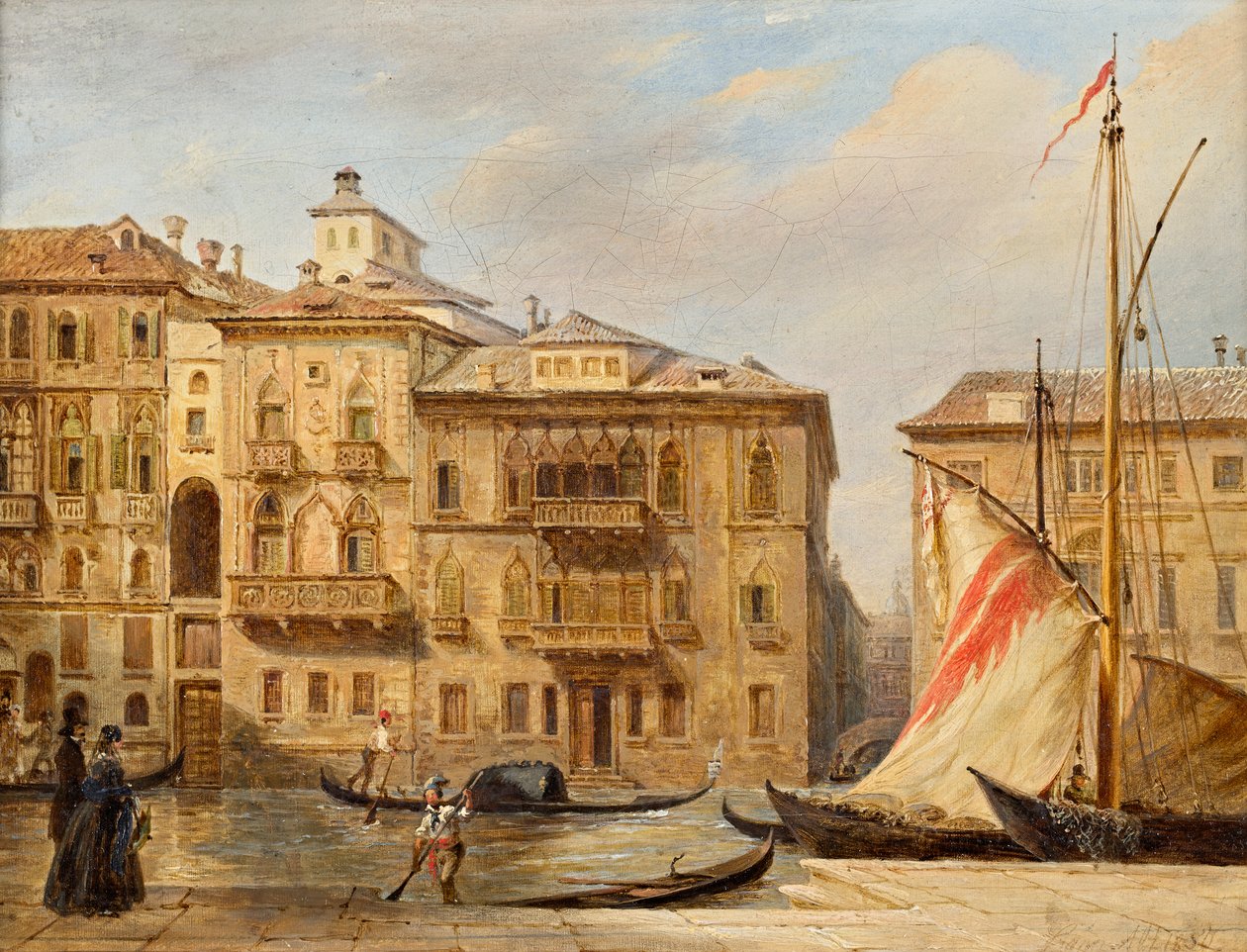 A Canal Grande Velencében alkotó: Franz Alt