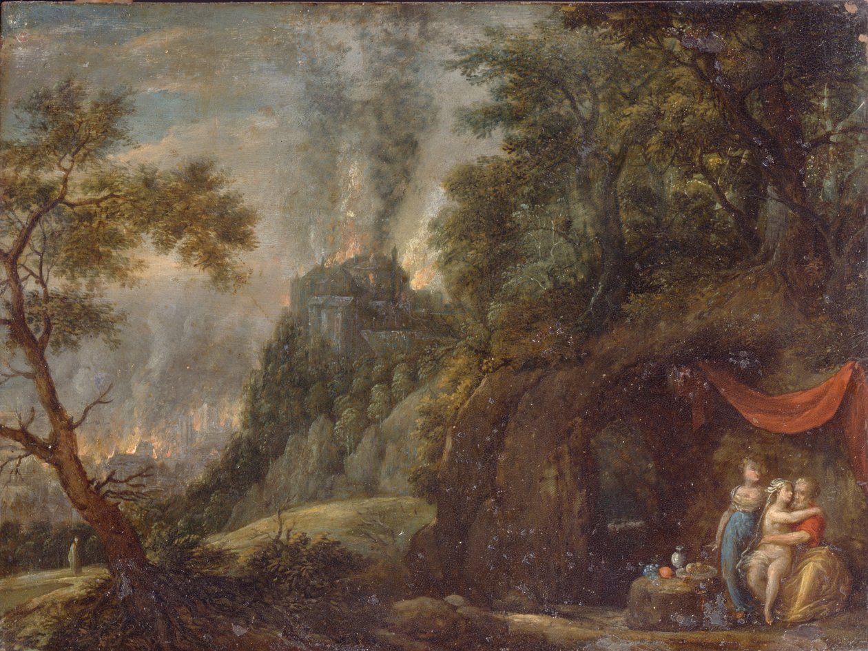 Lót és lányai, 1720-as évek alkotó: Franz Anton Hartmann