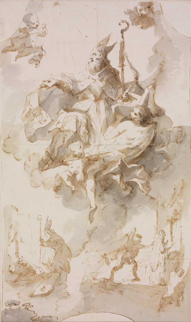 Szent Stanislaus apoteózisa alkotó: Franz Anton Maulbertsch