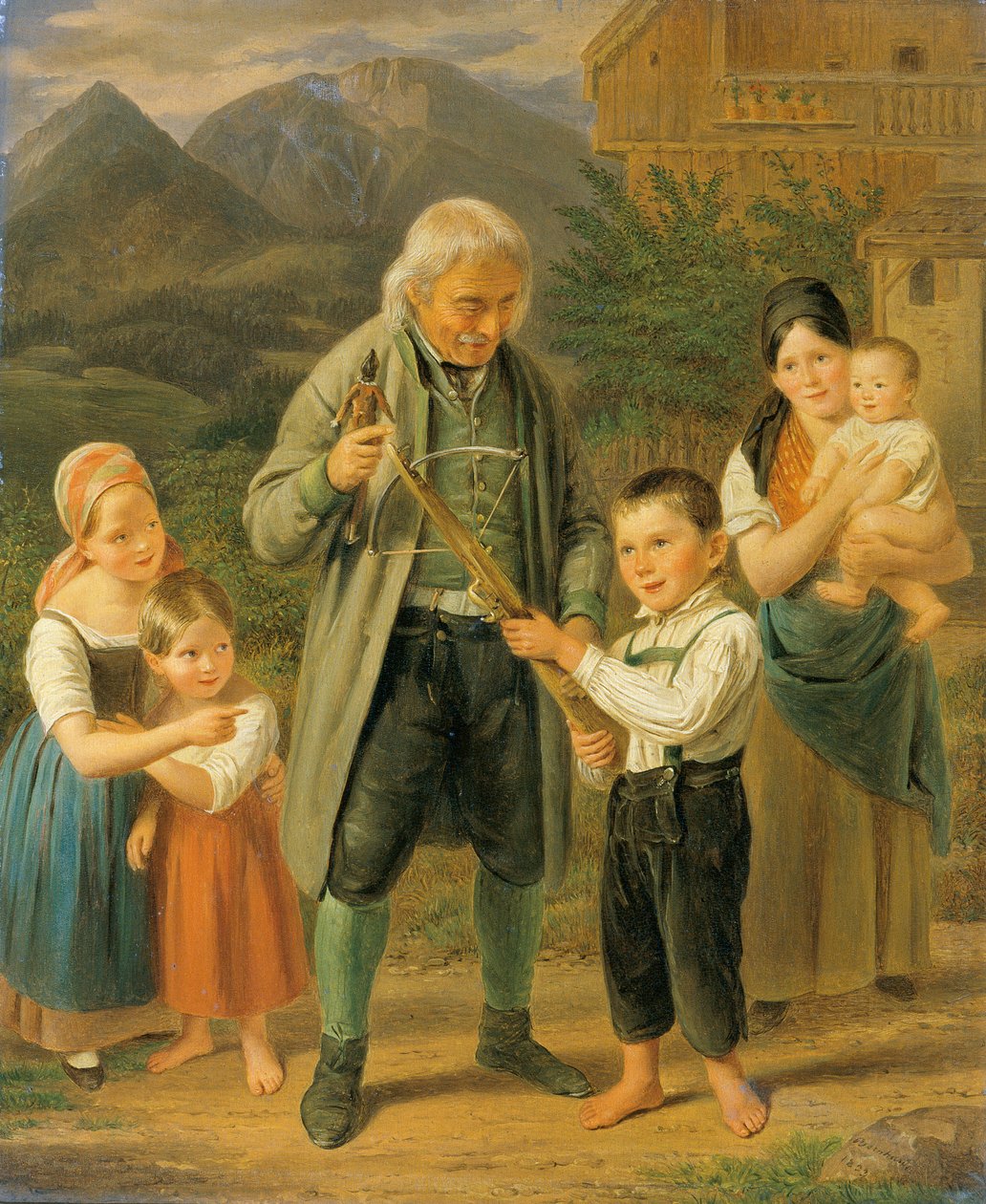 Íjászórák alkotó: Franz Bernhardt