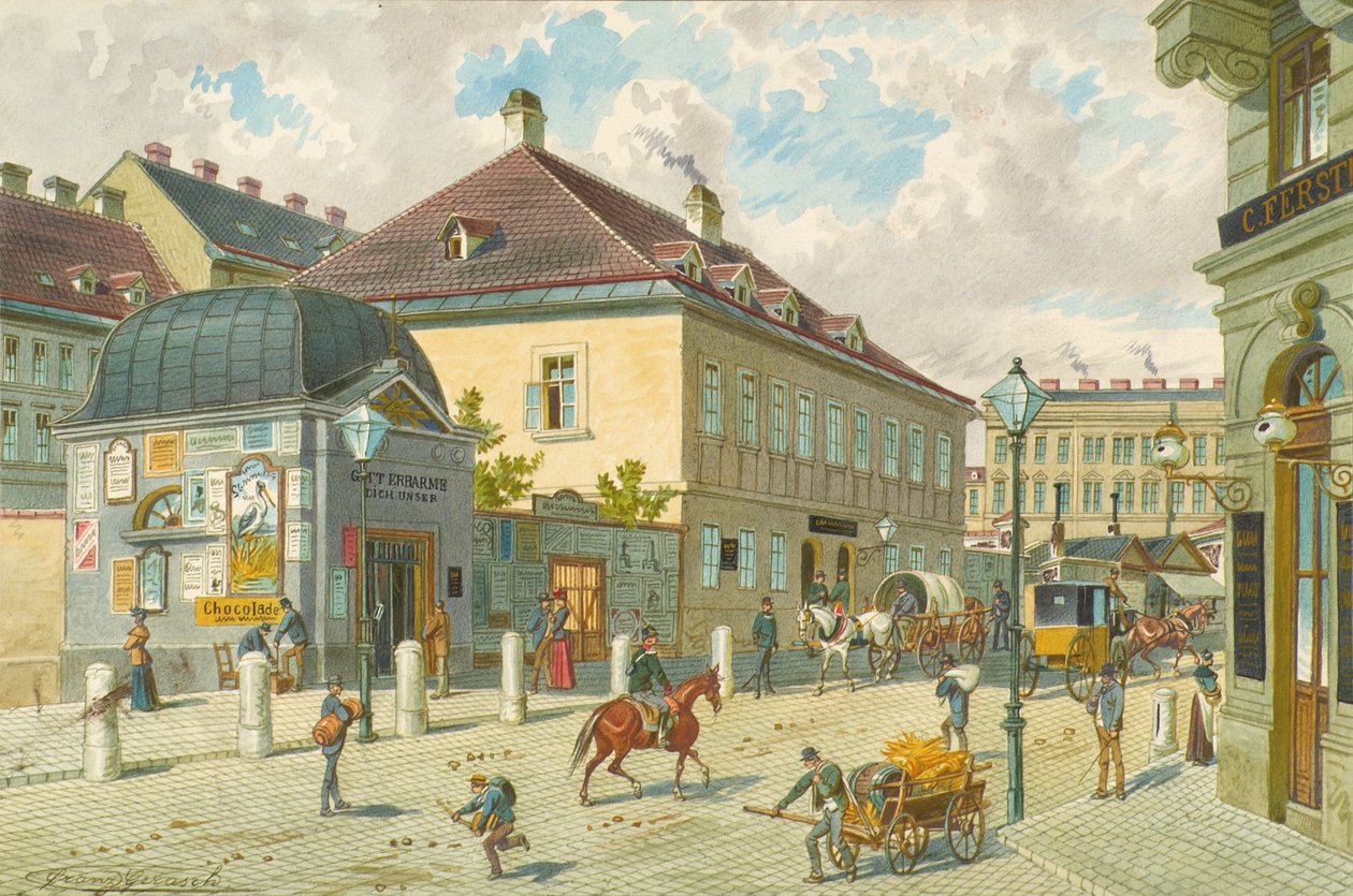 A Mariahilfer vonal Bécsben alkotó: Franz Gerasch