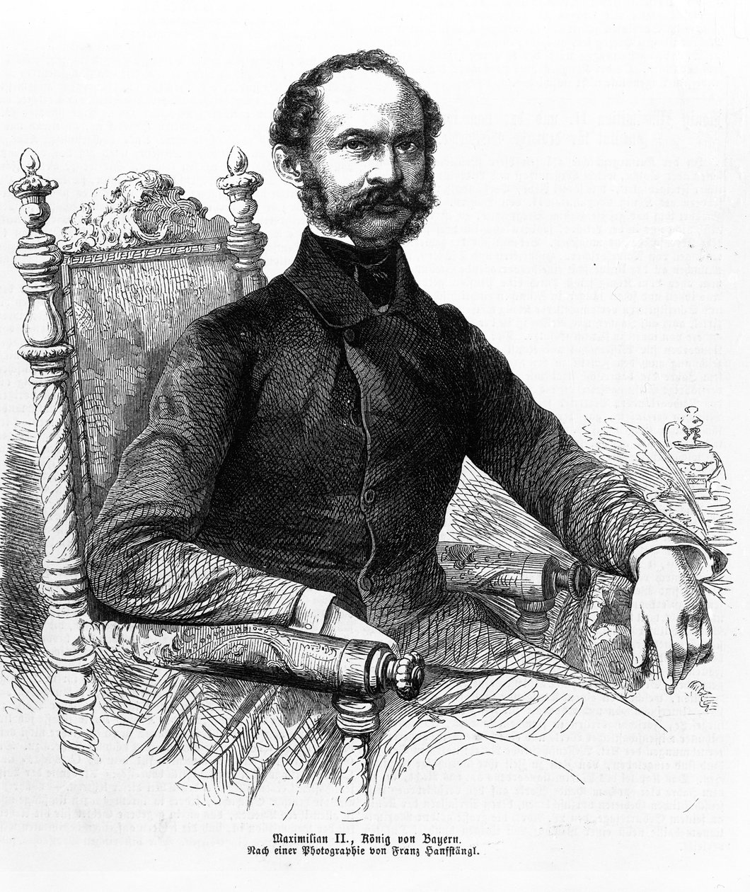II. Maximilian (1811-64), bajor király alkotó: Franz Hanfstaengl