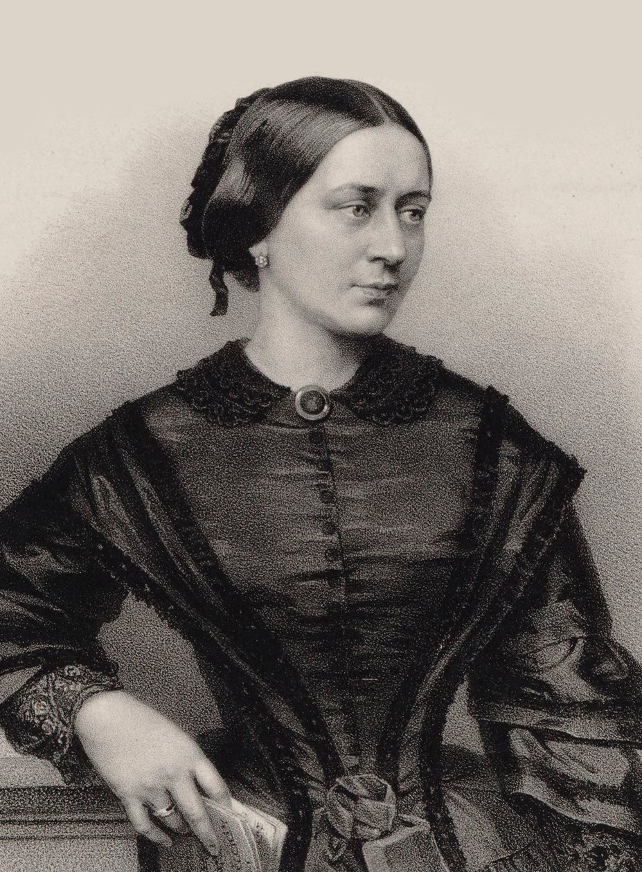 Clara Schumann portréja 1819-1896, 1860. alkotó: Franz Hanfstaengl