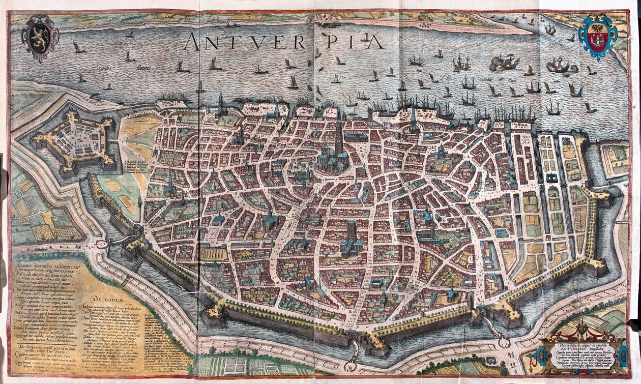 Antwerpen, Belgium (metszet alkotó: Franz Hogenberg