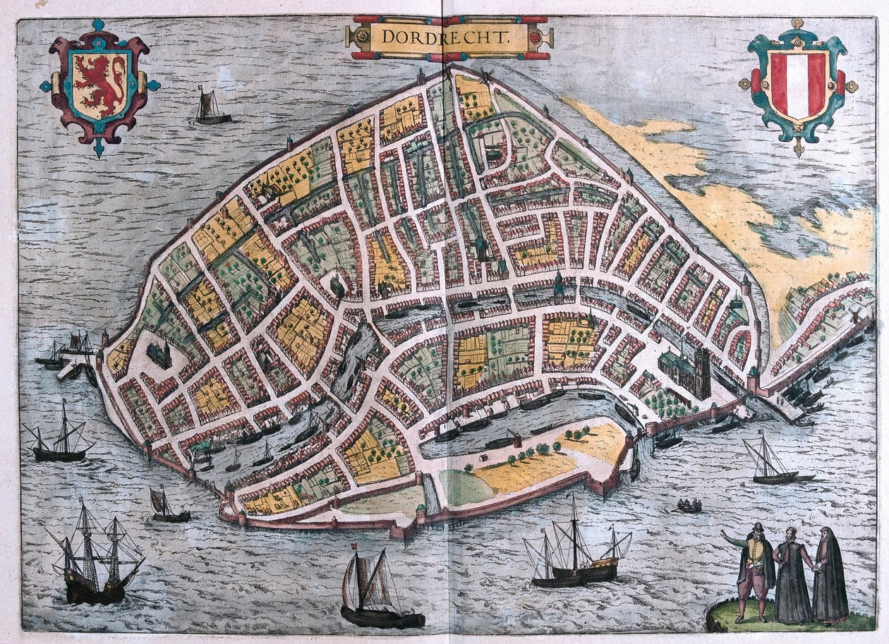 Dordrecht, Hollandia (metszet alkotó: Franz Hogenberg