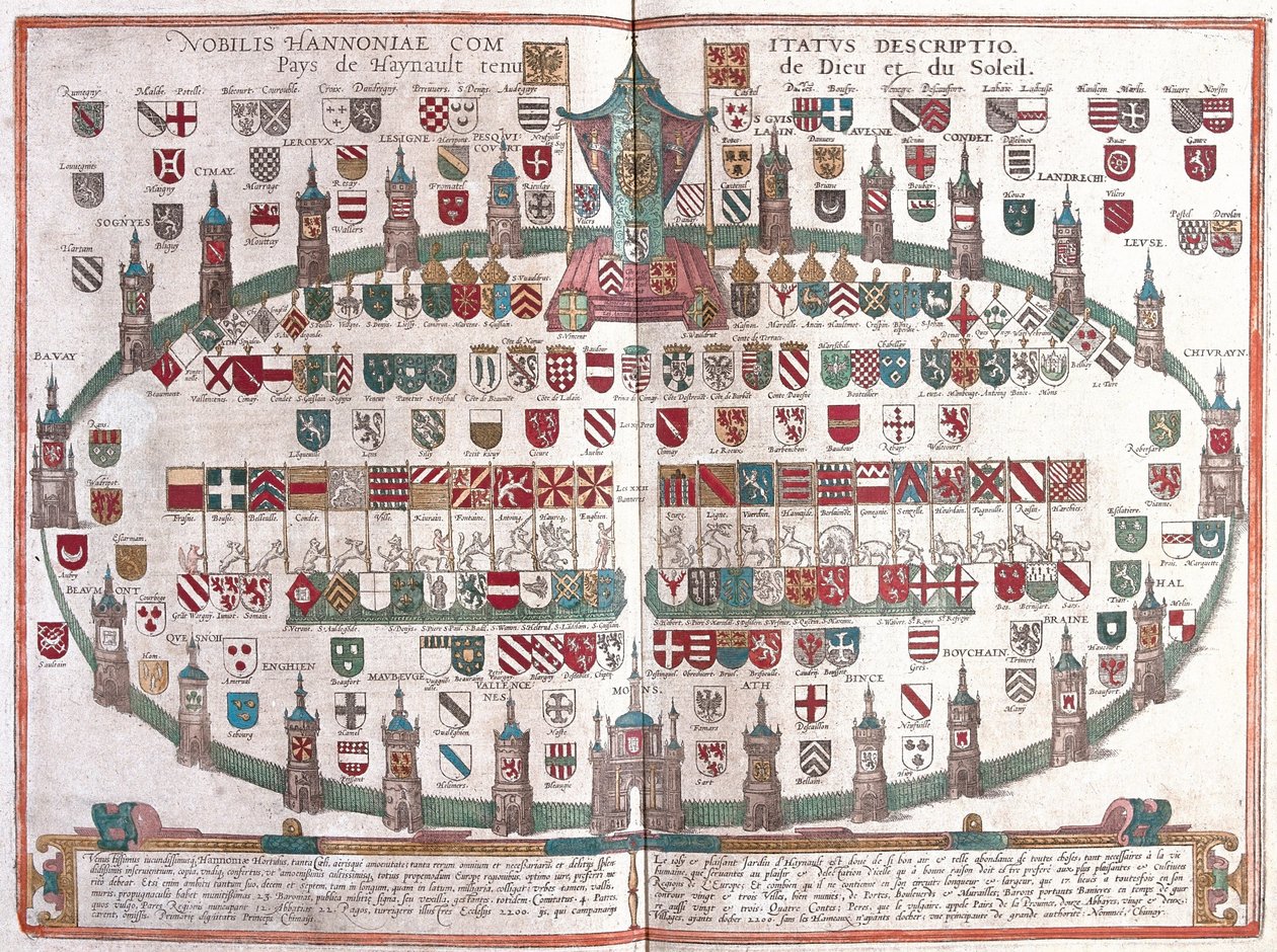 Hainaut tartomány, Belgium (metszet alkotó: Franz Hogenberg