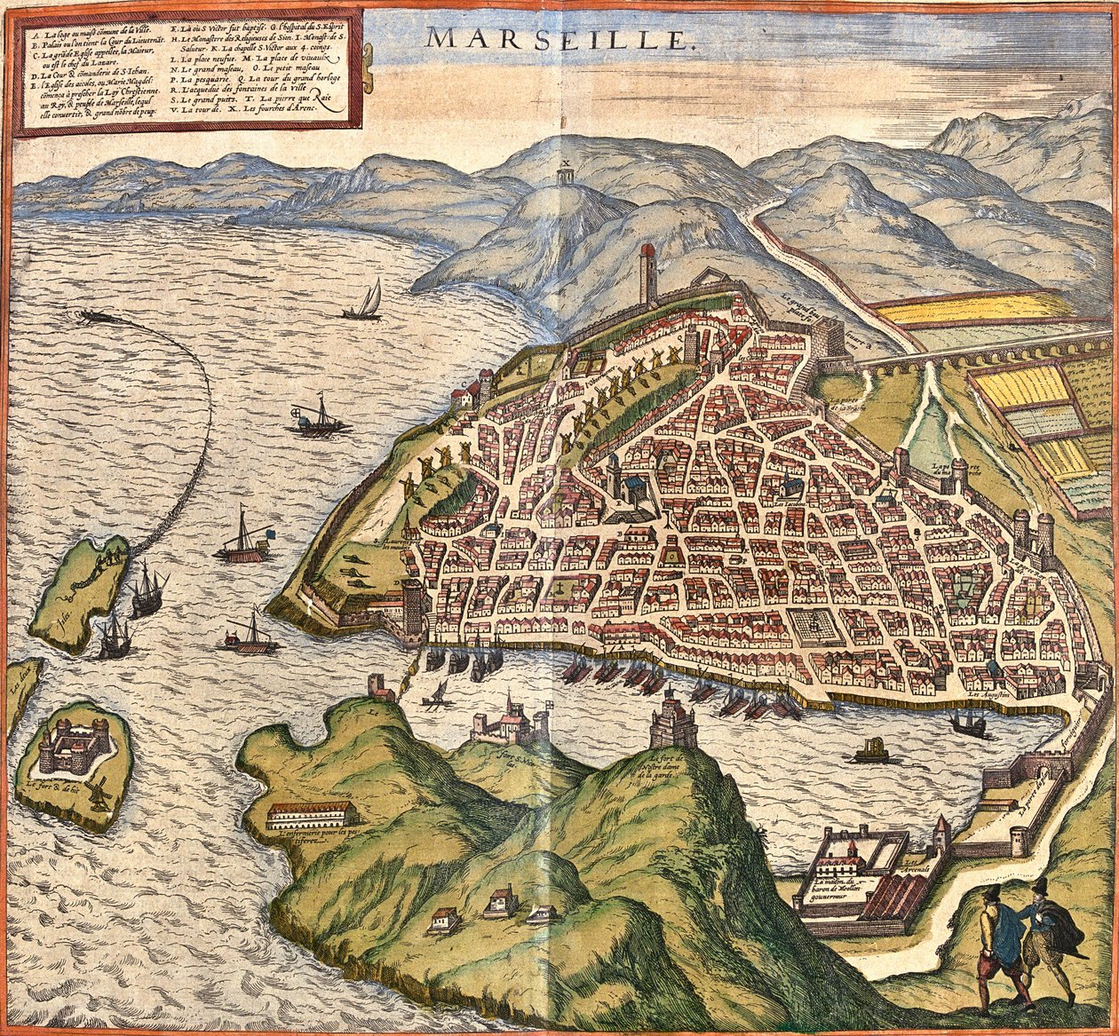 Marseille terve, Fance (rézkarc alkotó: Franz Hogenberg