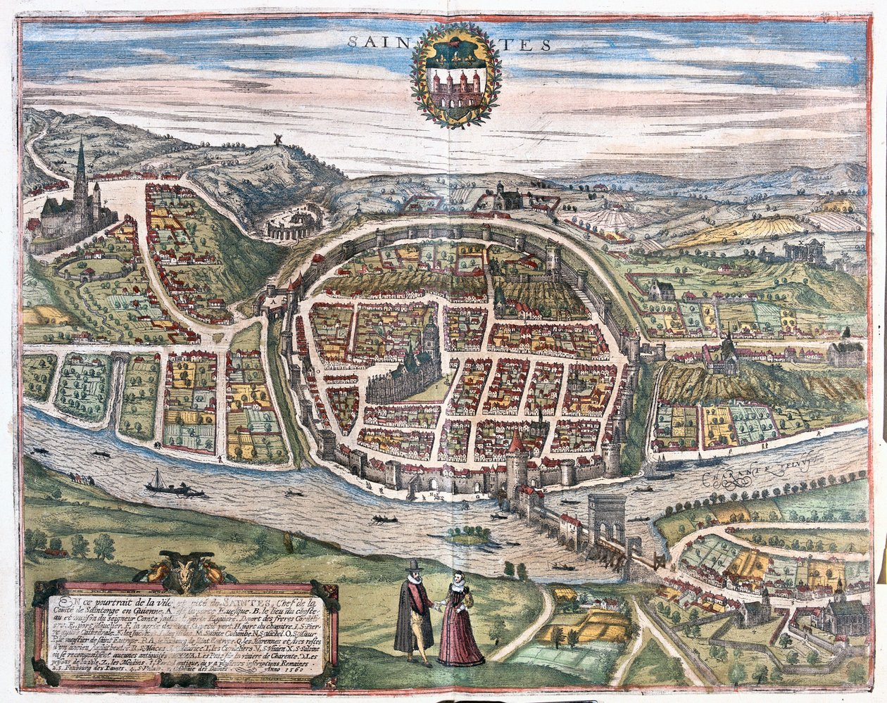 Saintes, Franciaország alkotó: Franz Hogenberg