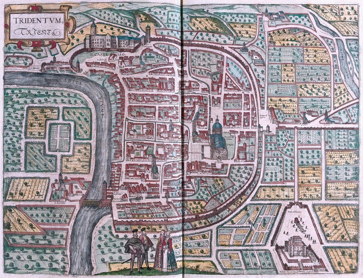 Trento, Olaszország (metszet alkotó: Franz Hogenberg