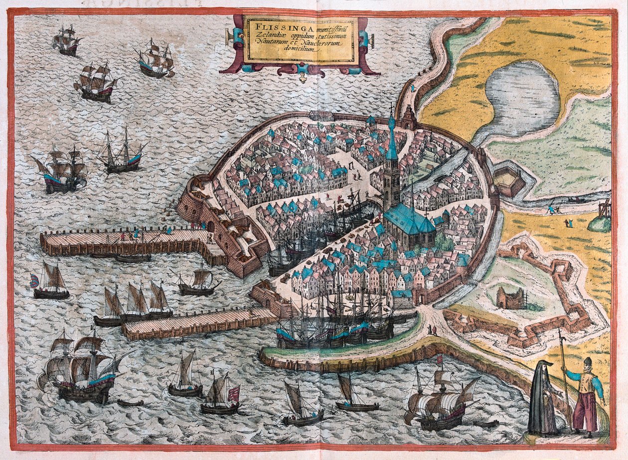 Vlissingen, Hollandia (metszet alkotó: Franz Hogenberg
