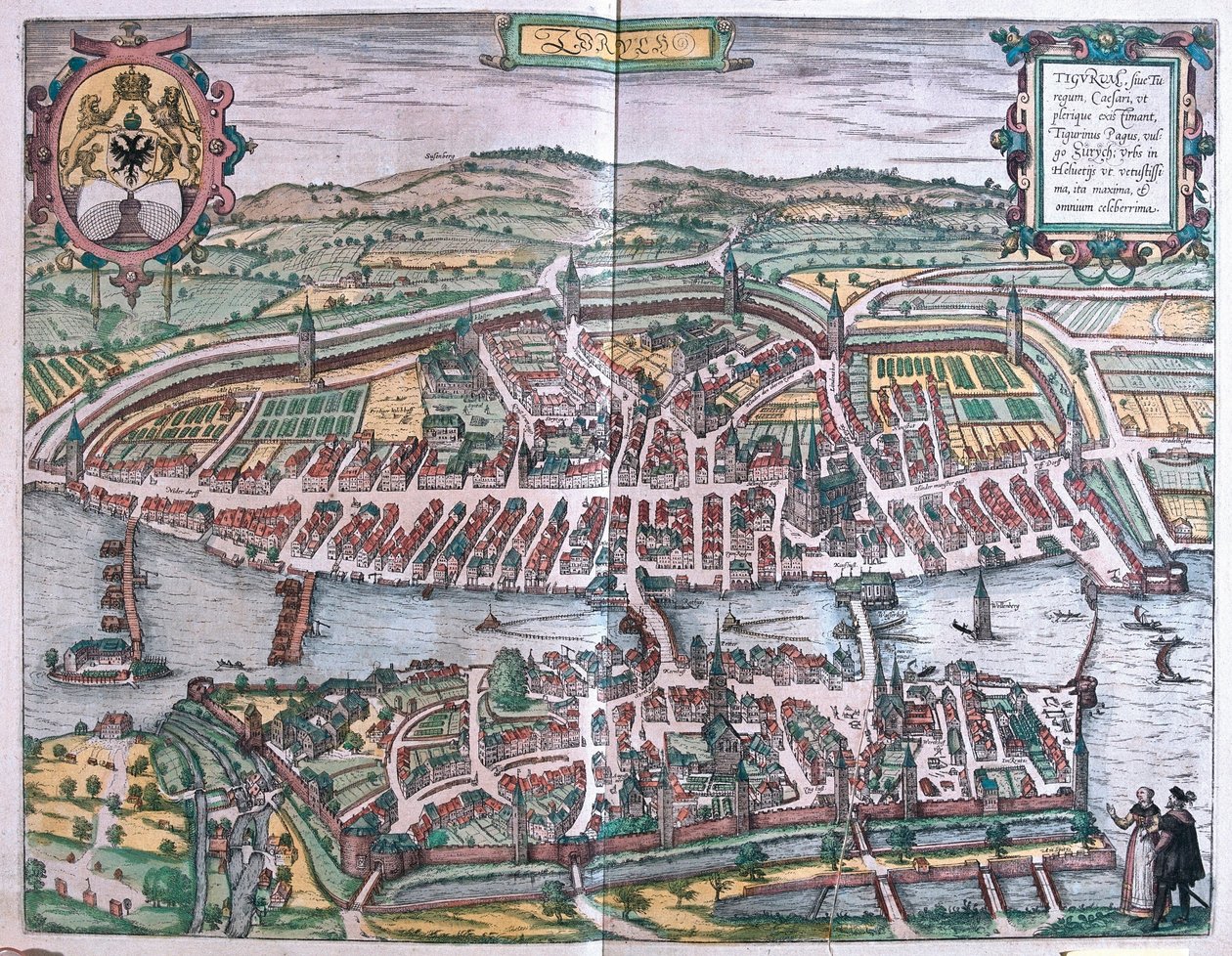 Zürich, Svájc (metszet alkotó: Franz Hogenberg