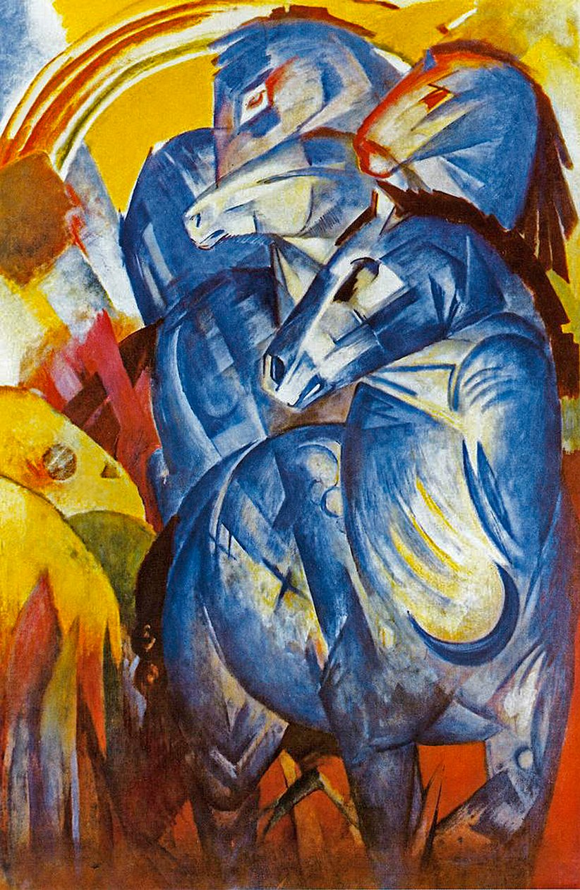 Kék lovak tornya, 1913 alkotó: Franz Marc