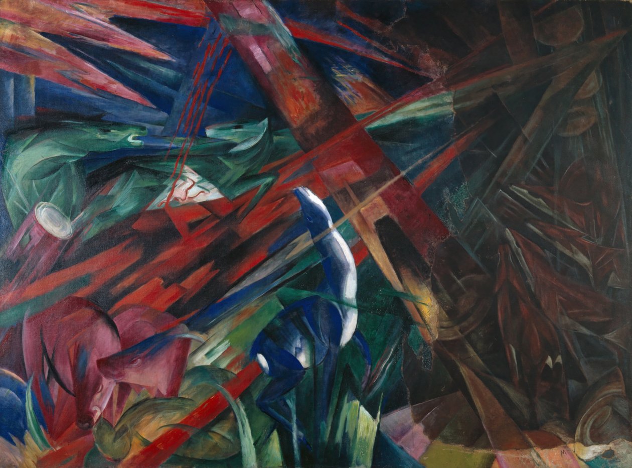 Állati sorsok, 1913 alkotó: Franz Marc