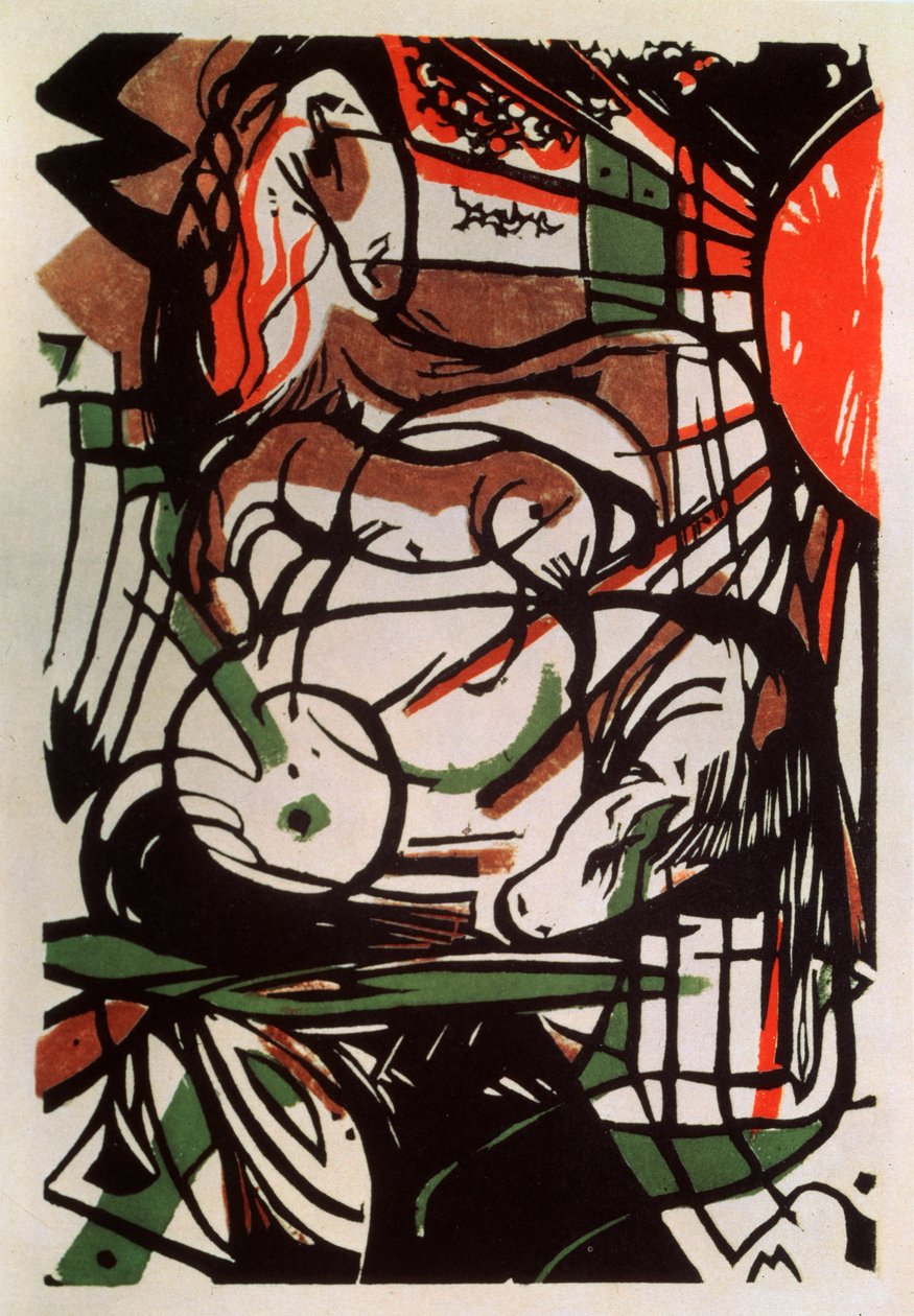 Egy csikó születése, 1913 alkotó: Franz Marc