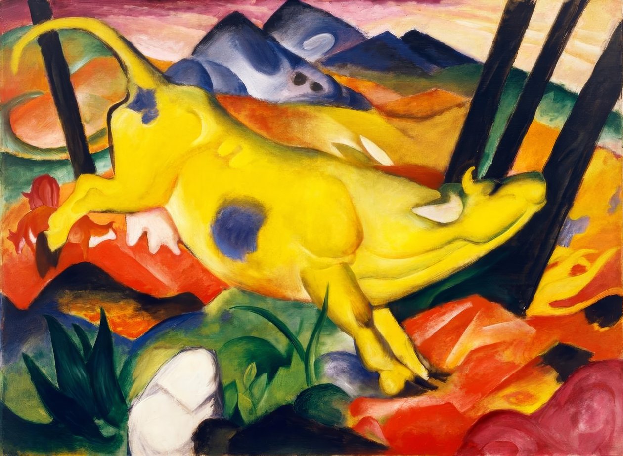 A sárga tehén alkotó: Franz Marc