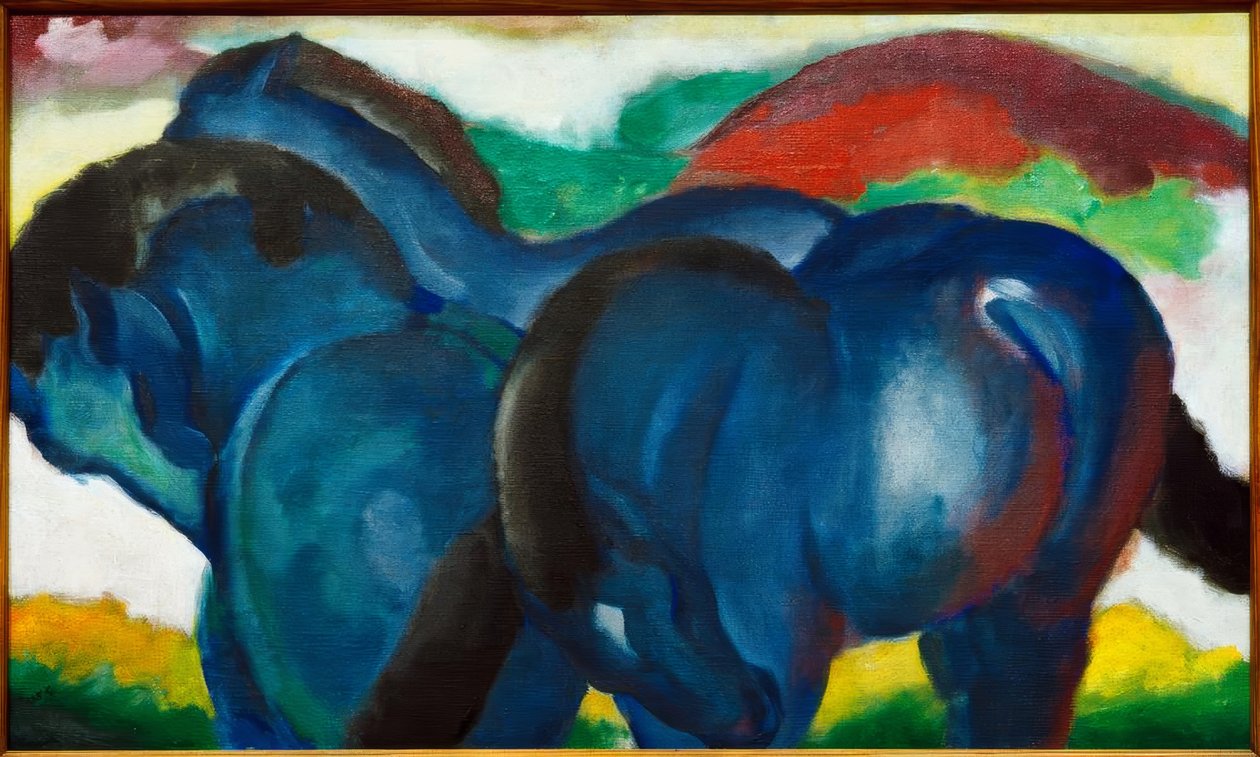 A kis kék lovak alkotó: Franz Marc