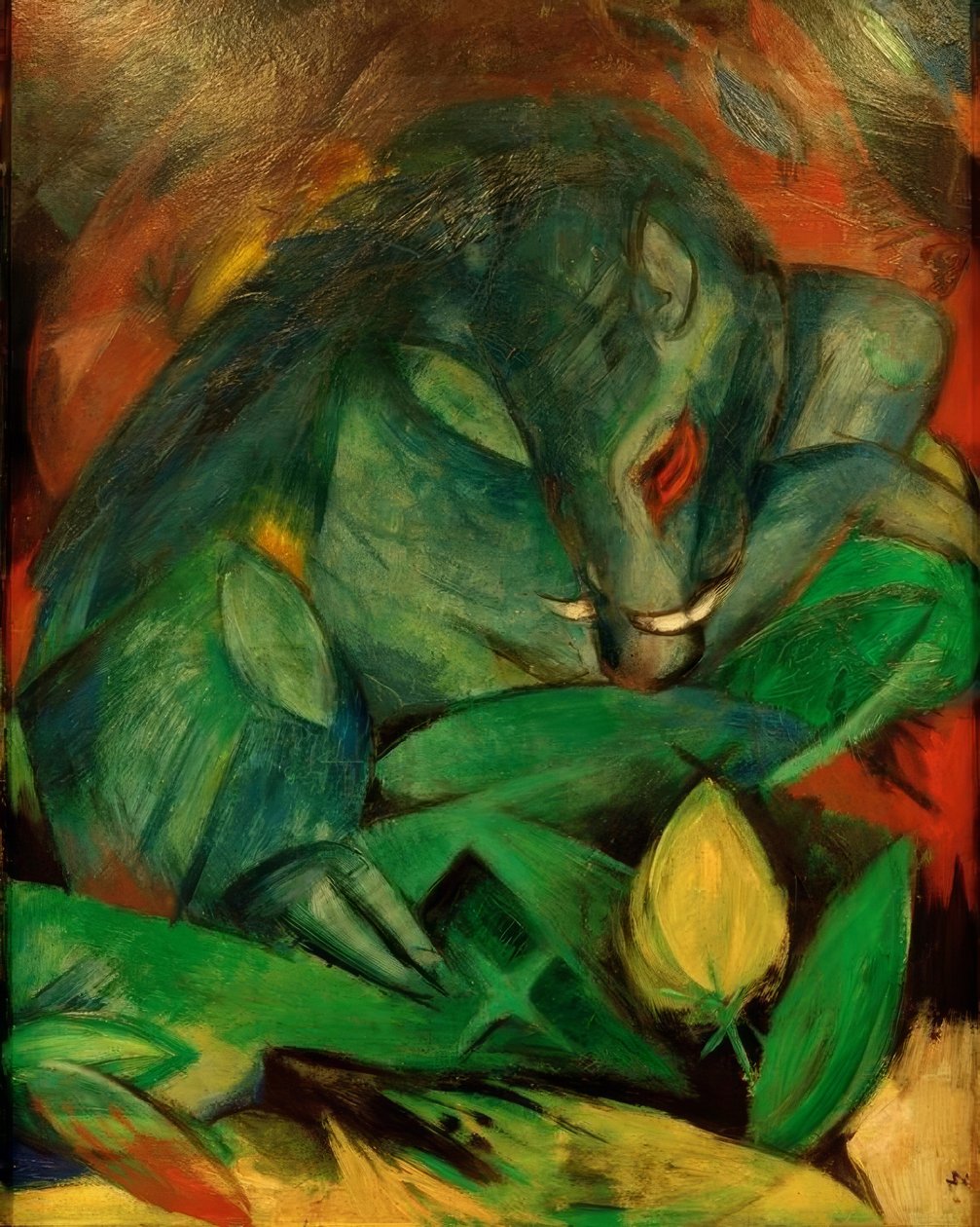 Vaddisznó és koca (vaddisznó) alkotó: Franz Marc
