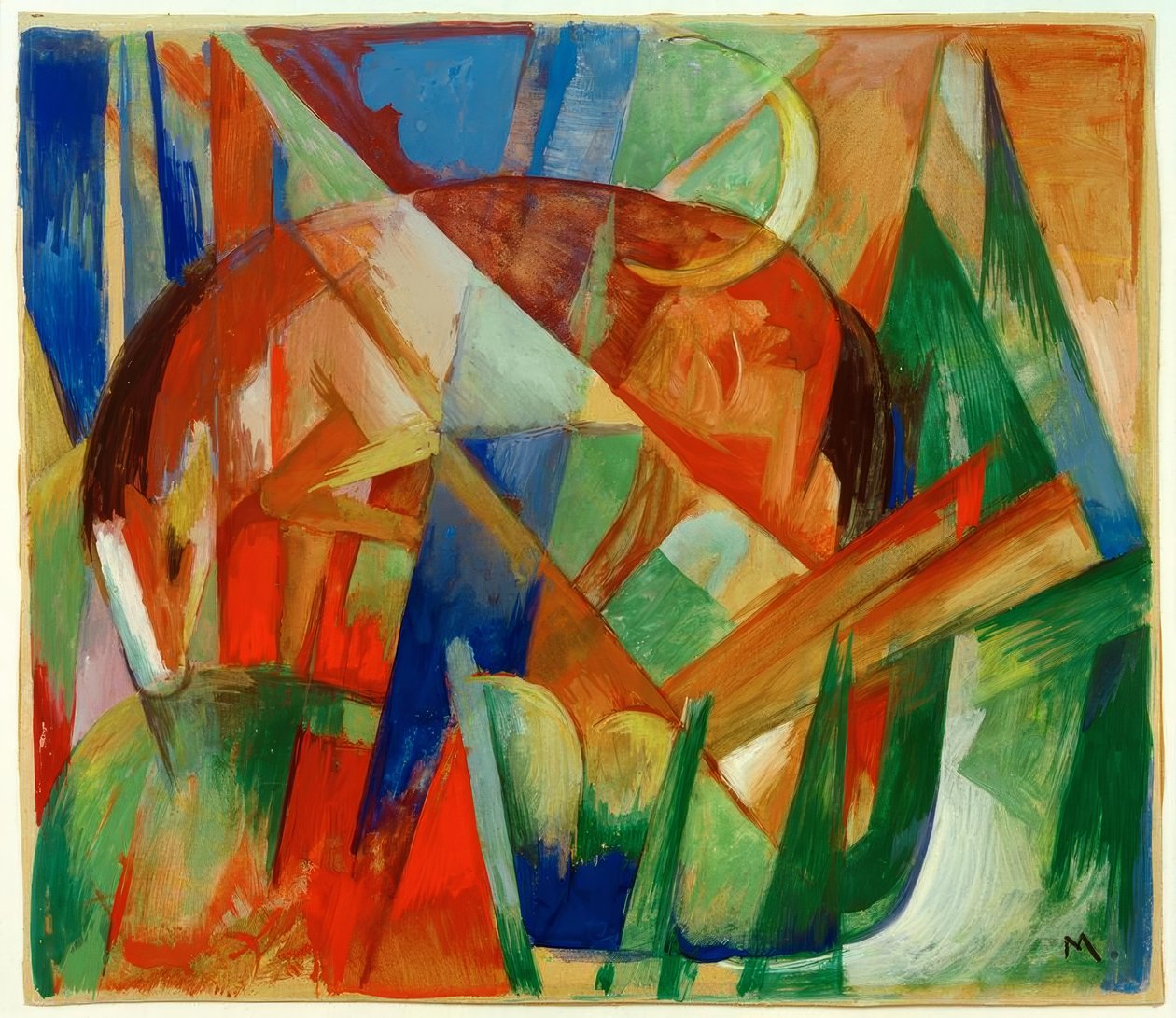 Fabletier II (Pferd) alkotó: Franz Marc