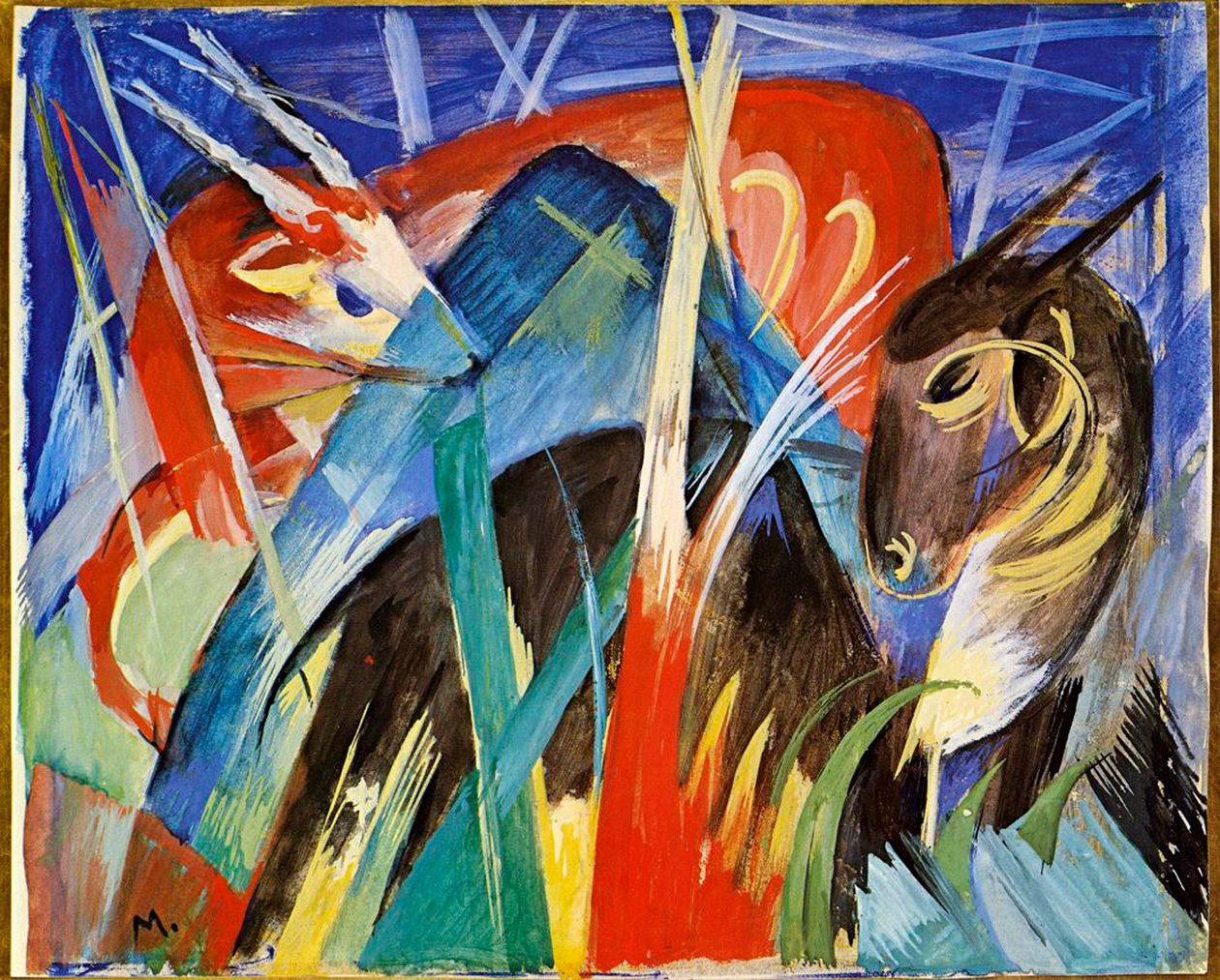 Tündérállatok alkotó: Franz Marc