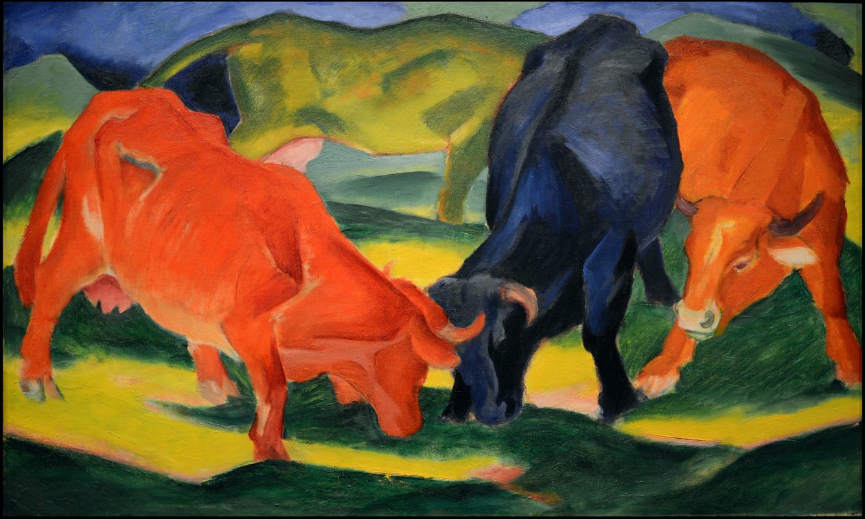 Harci tehenek, 1911. alkotó: Franz Marc