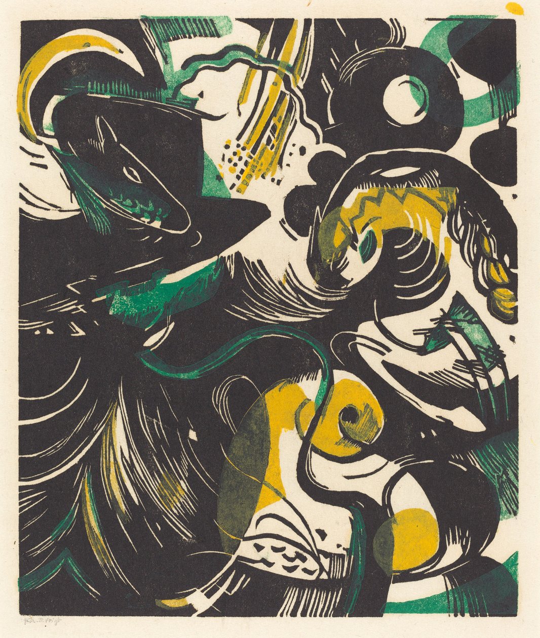 Genesis II (Creation Story II) alkotó: Franz Marc