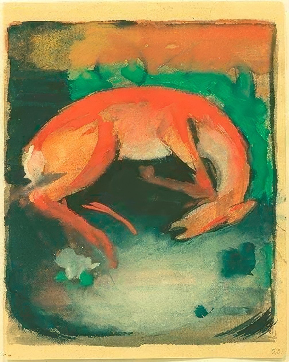 Megölt őz alkotó: Franz Marc