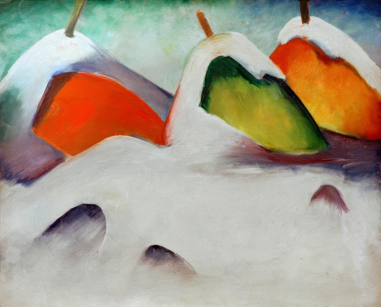 Guggolás a hóban alkotó: Franz Marc